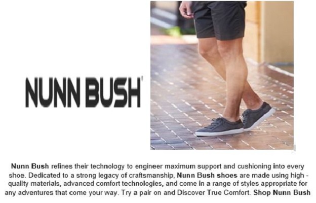 Nunn Bush refines their technology to engineer maximum support and cushioning 